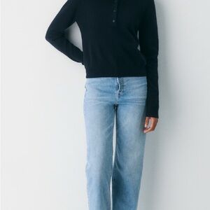 Aritzia Denim Forum Arlo High Rise Straight Leg Jeans